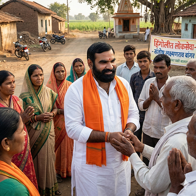 Santosh Bangar serving the community